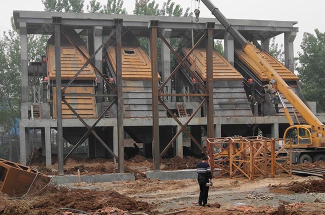 河南駐馬店隆鑫建材項(xiàng)目建設(shè)現(xiàn)場(chǎng)