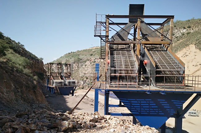 內(nèi)蒙古鄂爾多斯嘉泰礦業(yè)時(shí)產(chǎn)600噸石子生產(chǎn)線